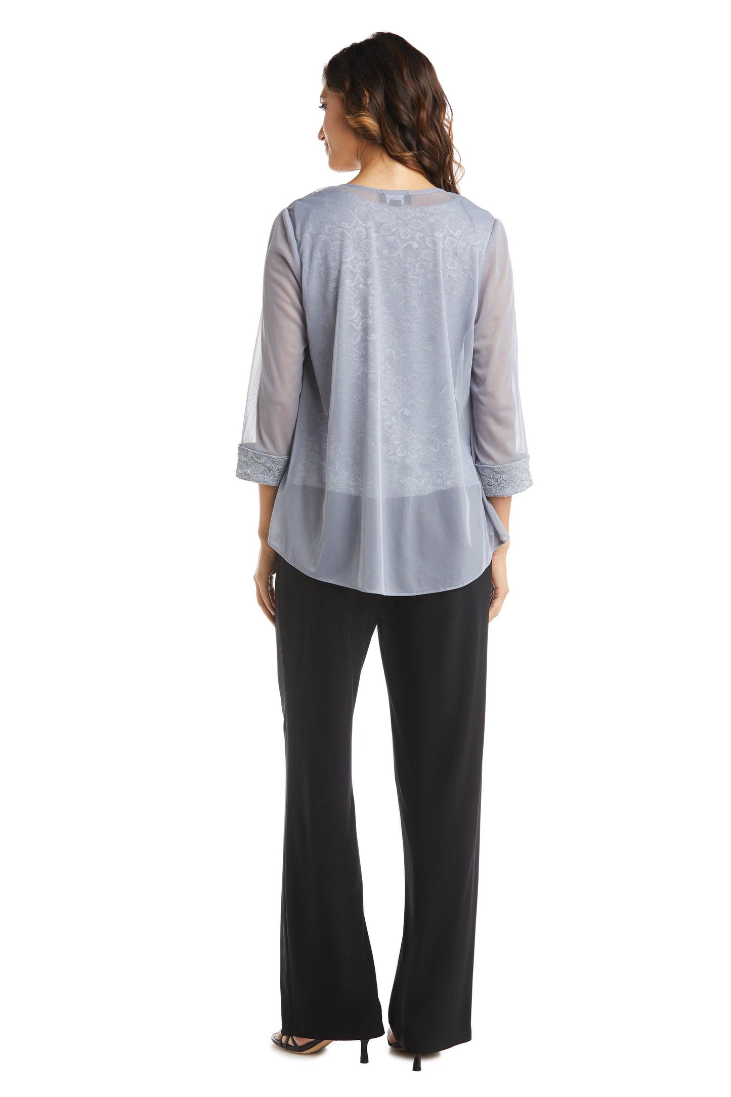 R&M Richards Two Piece Set Beaded Top 5988 - The Dress Outlet