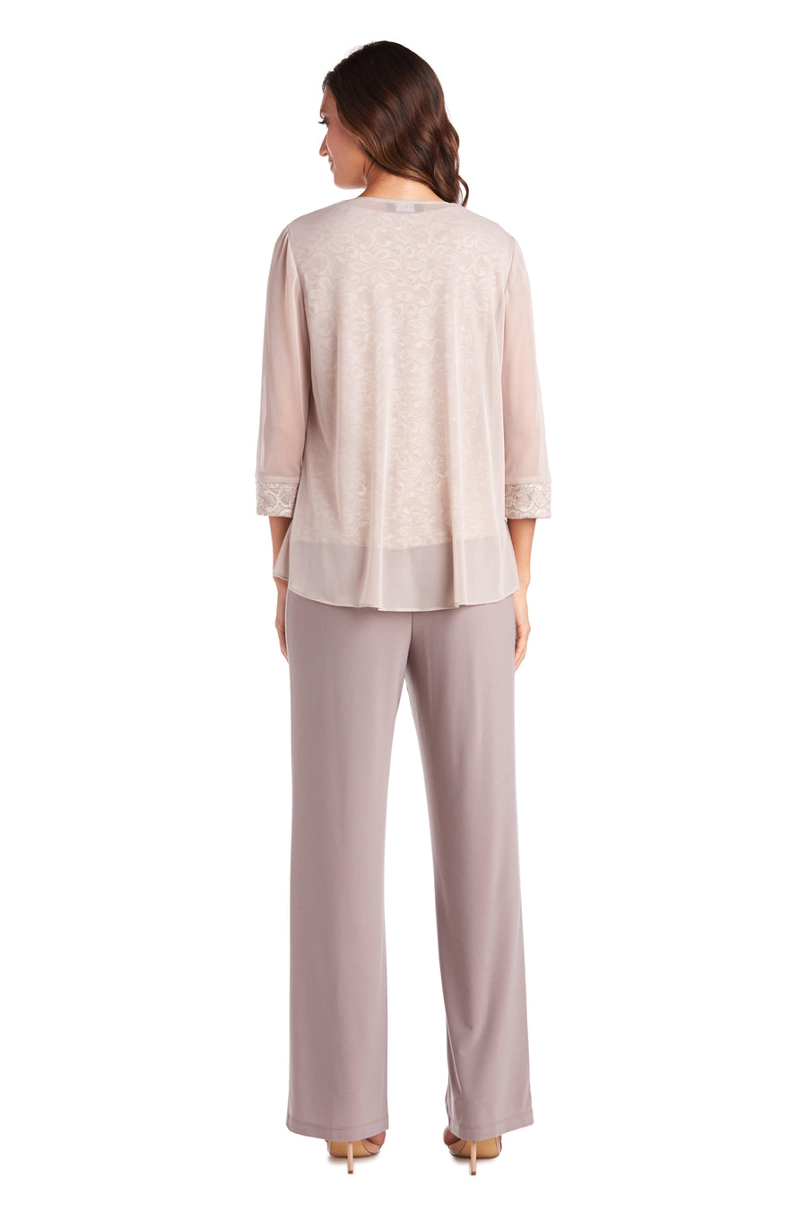 R&M Richards Two Piece Set Beaded Top 5988 - The Dress Outlet