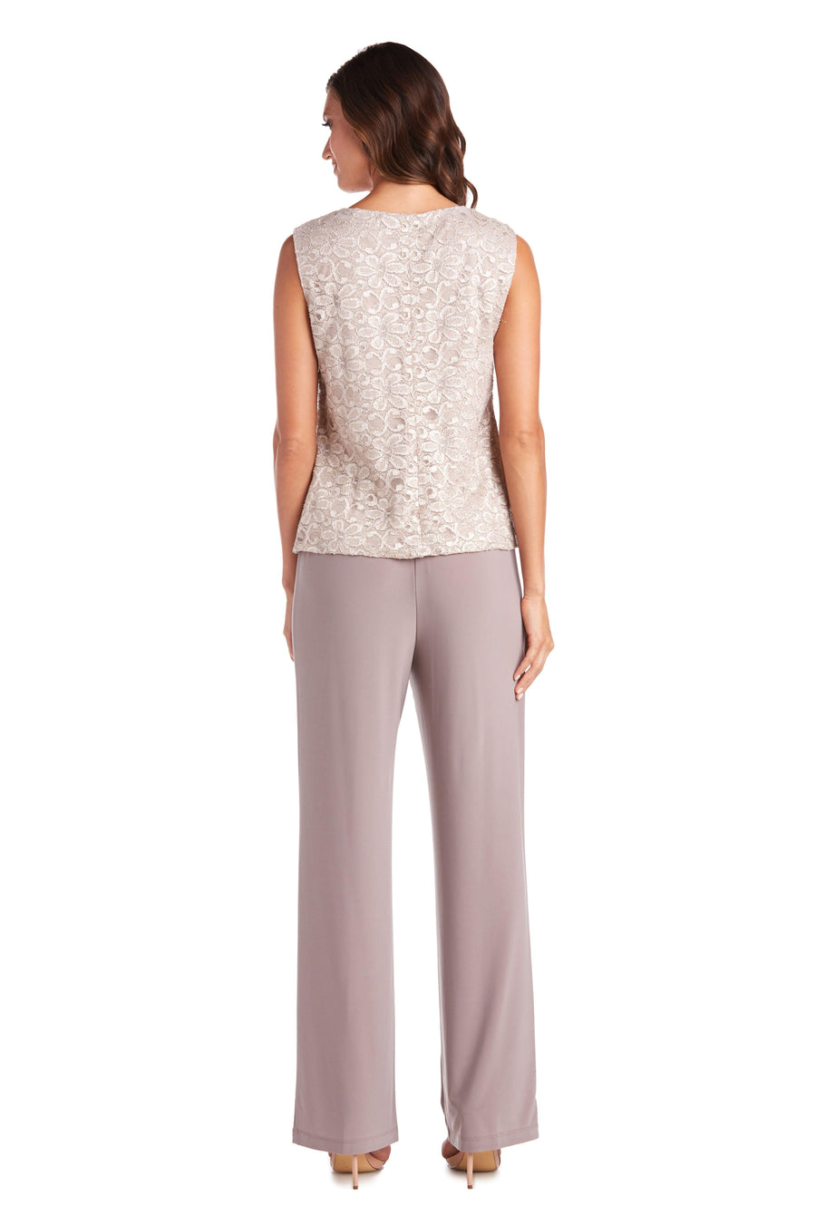 R&M Richards Two Piece Set Beaded Top 5988 - The Dress Outlet