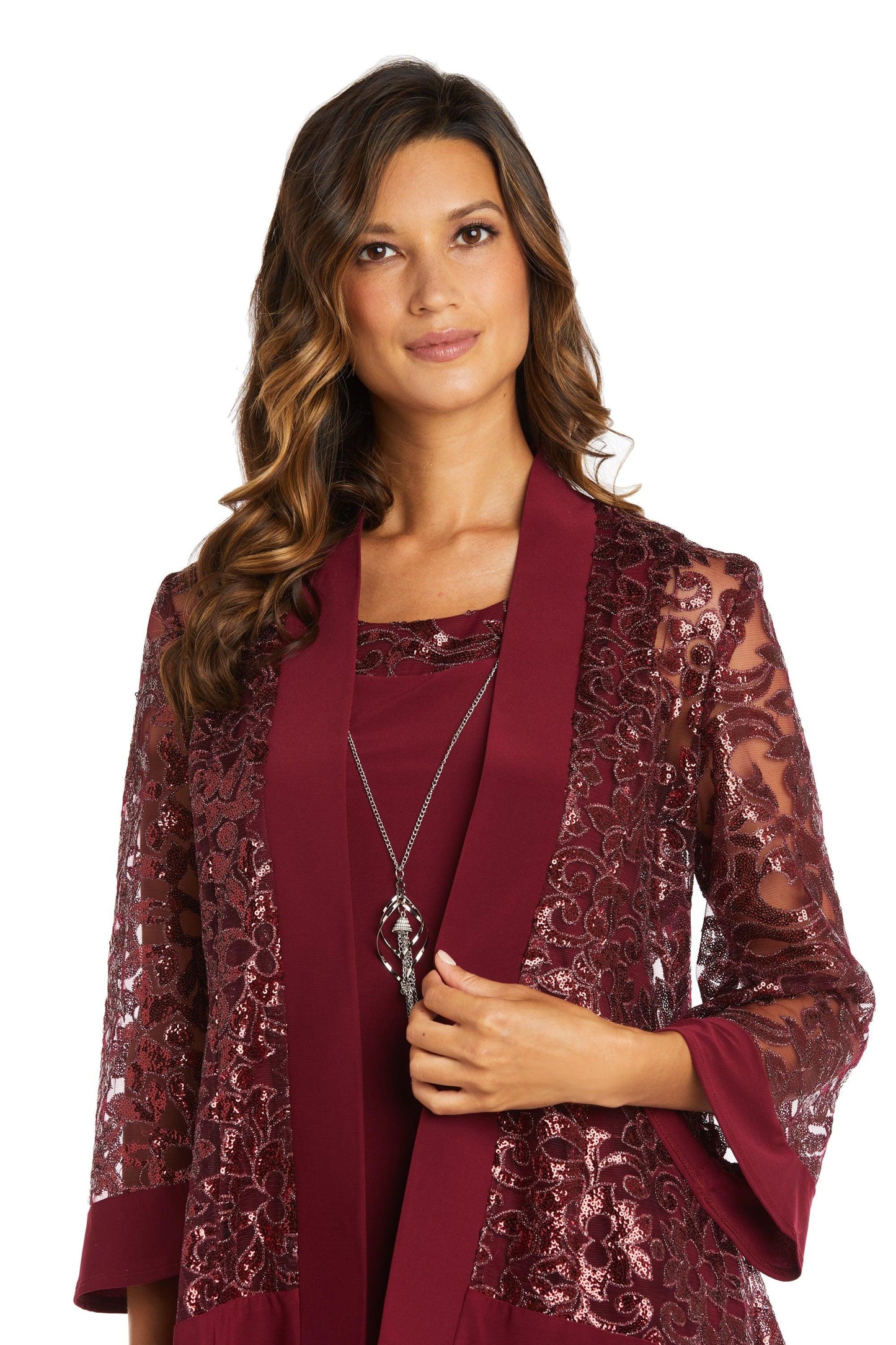 R&M Richards Two Piece Short Jacket Dress 7387 - The Dress Outlet