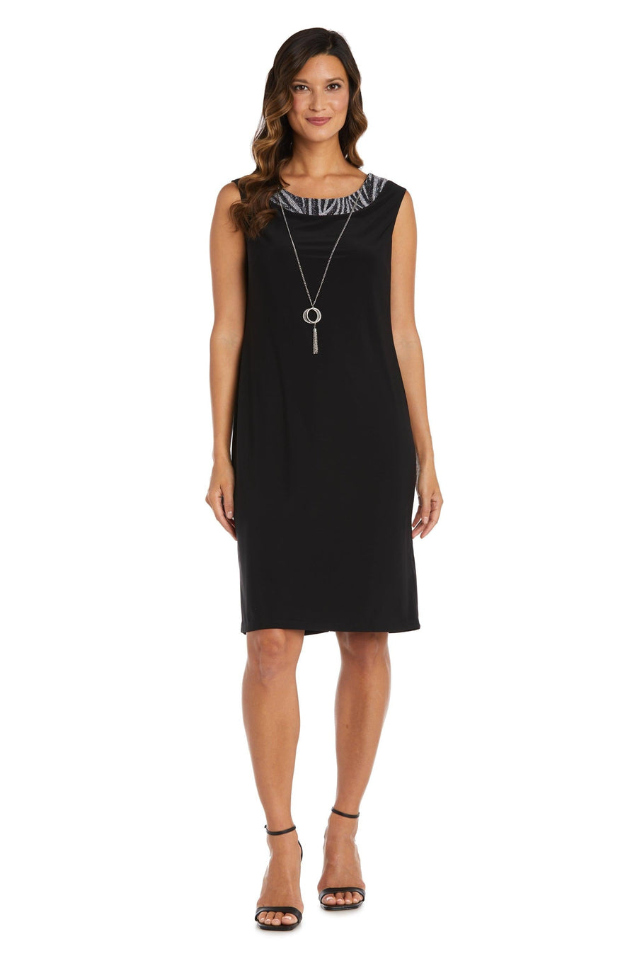 Mother of the Bride Dresses Two Piece Short Jacket Dress Black/Silver