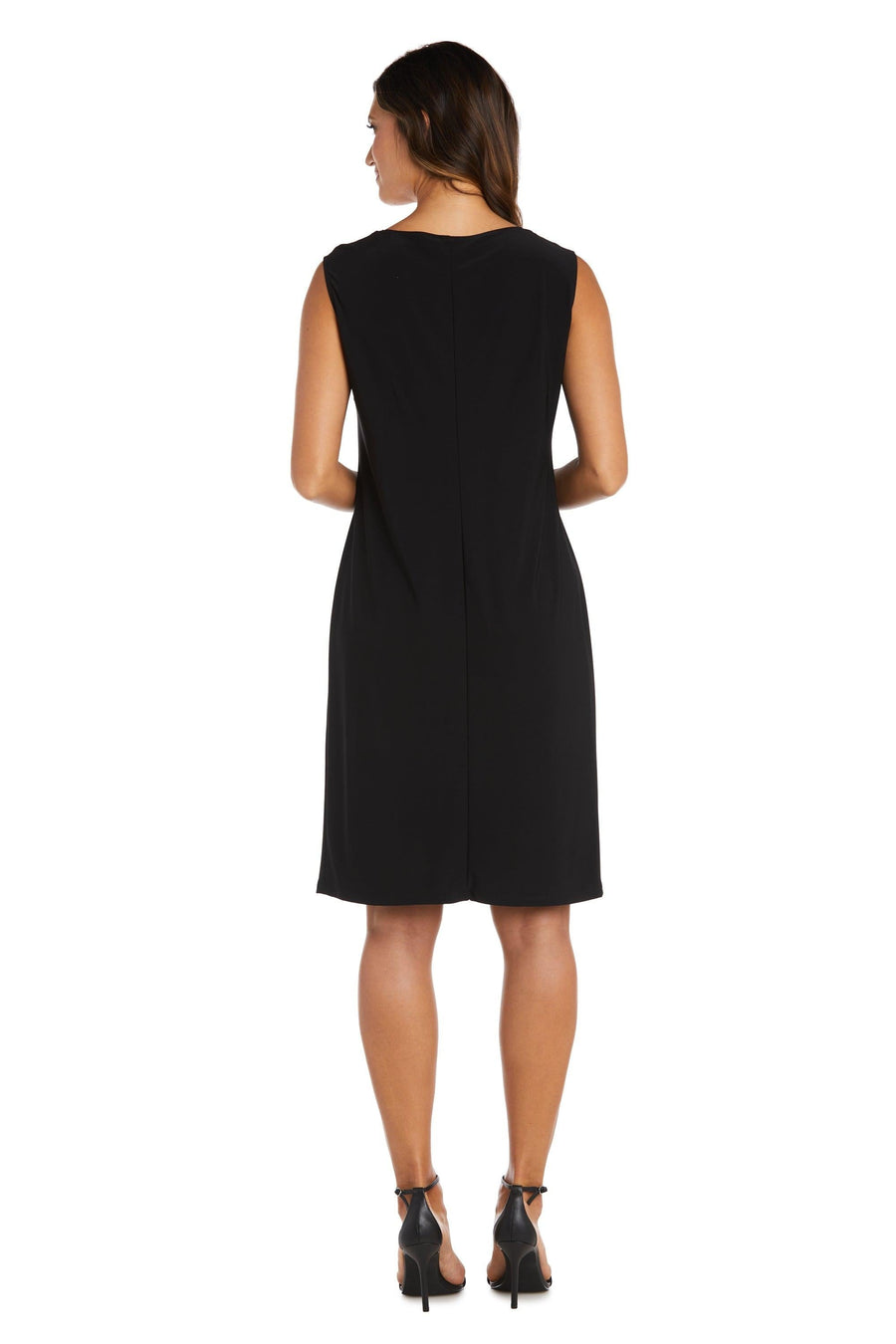 Mother of the Bride Dresses Two Piece Short Jacket Dress Black/Silver