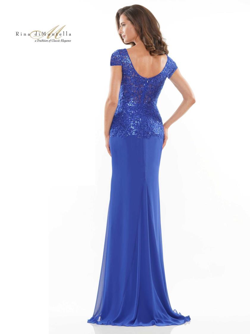 Rina di Montella Beaded Long Formal Dress 2743 - The Dress Outlet