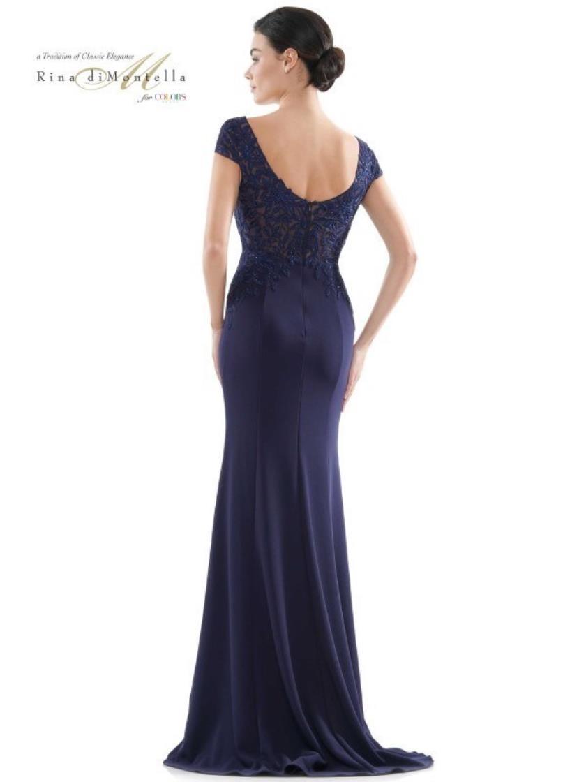 Rina di Montella Formal Beaded Long Dress 2718 - The Dress Outlet