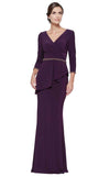 Rina Di Montella Formal Long Sleeve Dress - The Dress Outlet