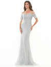 Rina di Montella Lace Off Shoulder Long Dress 2736 - The Dress Outlet