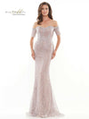 Rina di Montella Lace Off Shoulder Long Dress 2736 - The Dress Outlet