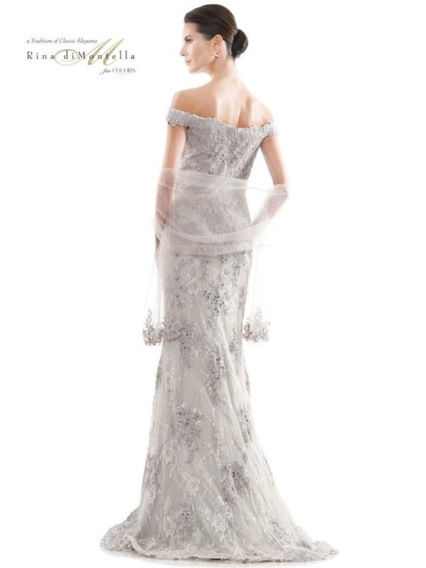 Rina di Montella Long Formal Beaded Dress 2711 - The Dress Outlet