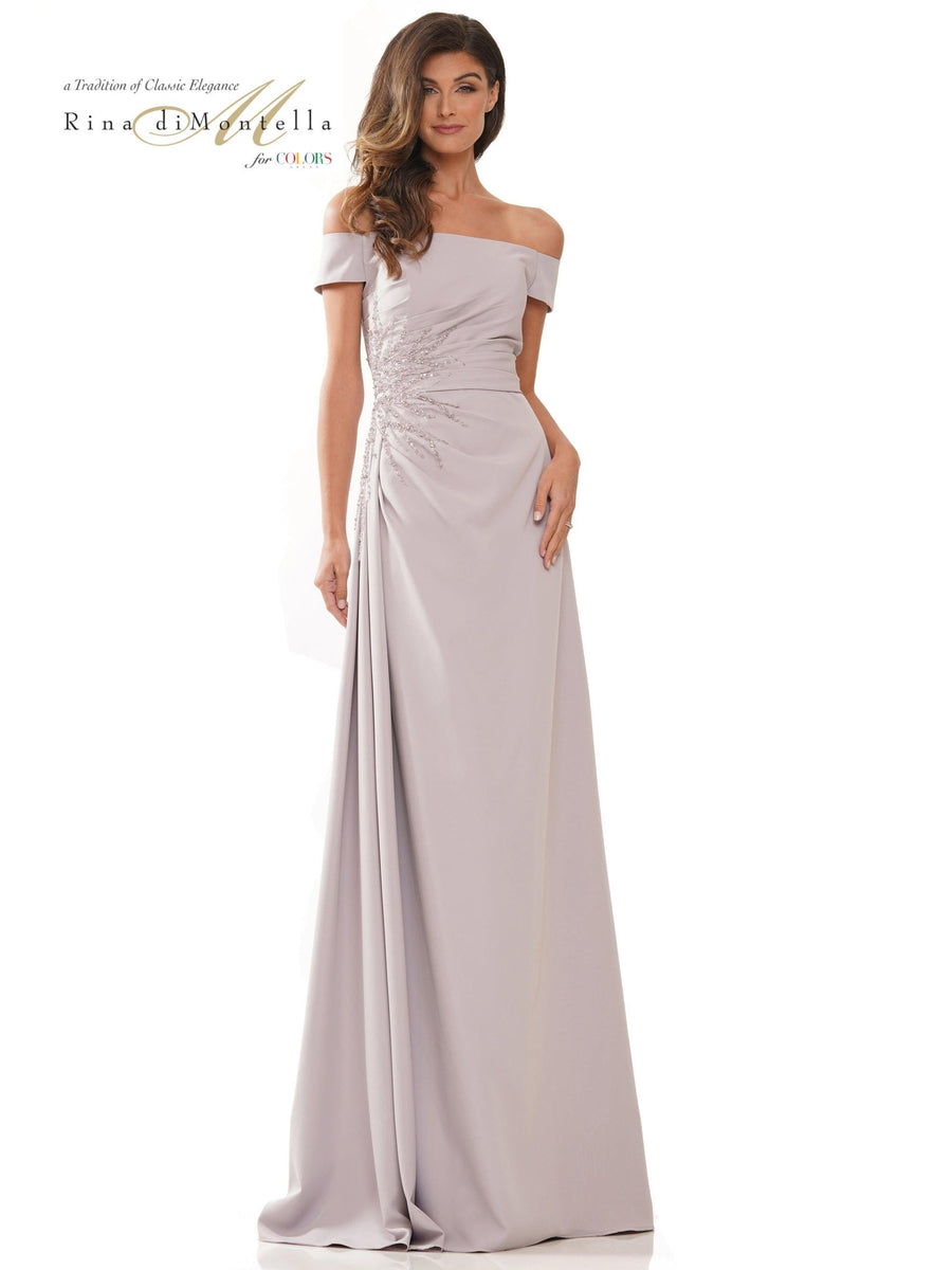 Rina di Montella Long Formal Dress 2806 - The Dress Outlet
