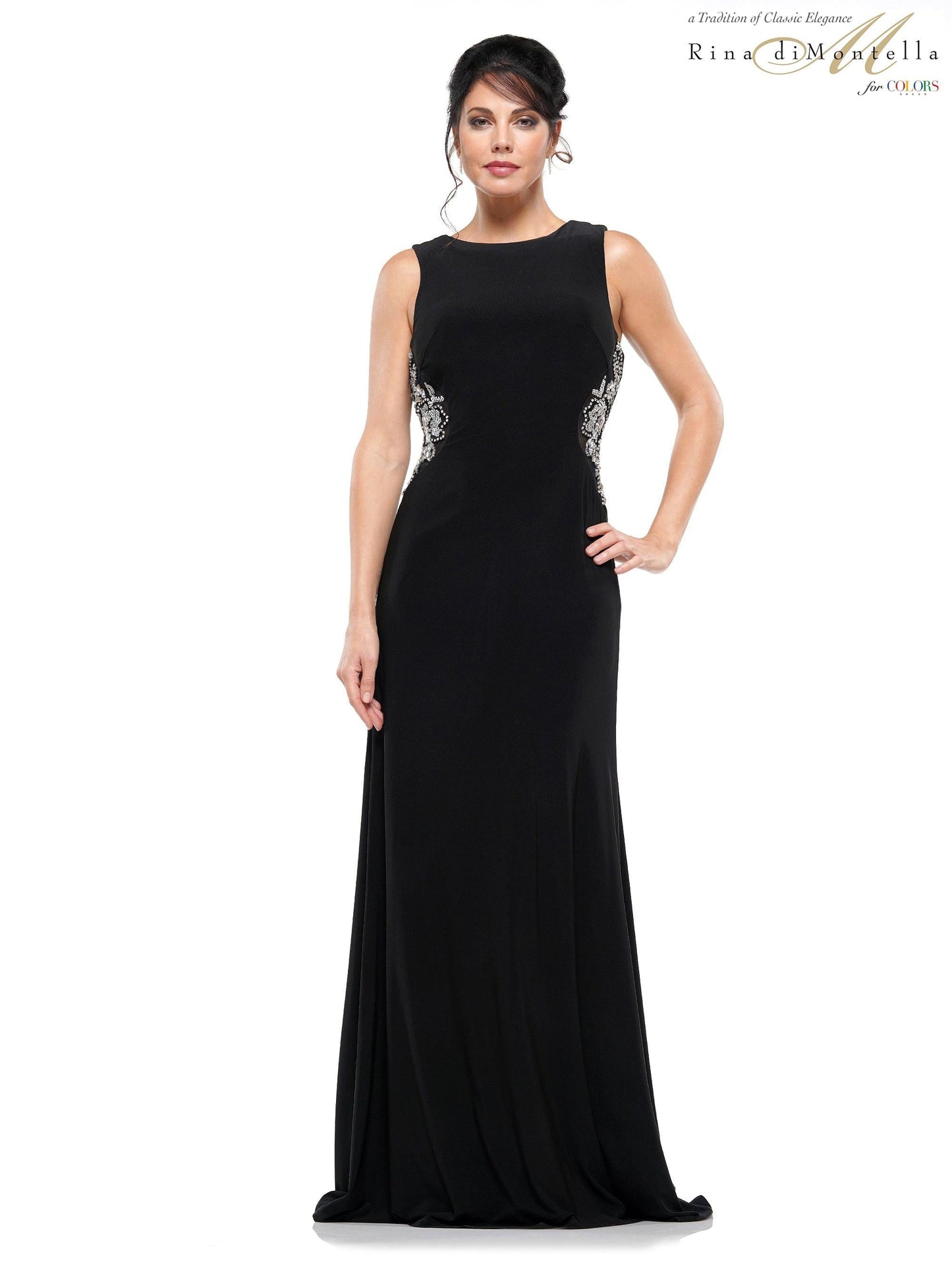 Rina Di Montella Long Formal Fitted Dress 2029 - The Dress Outlet