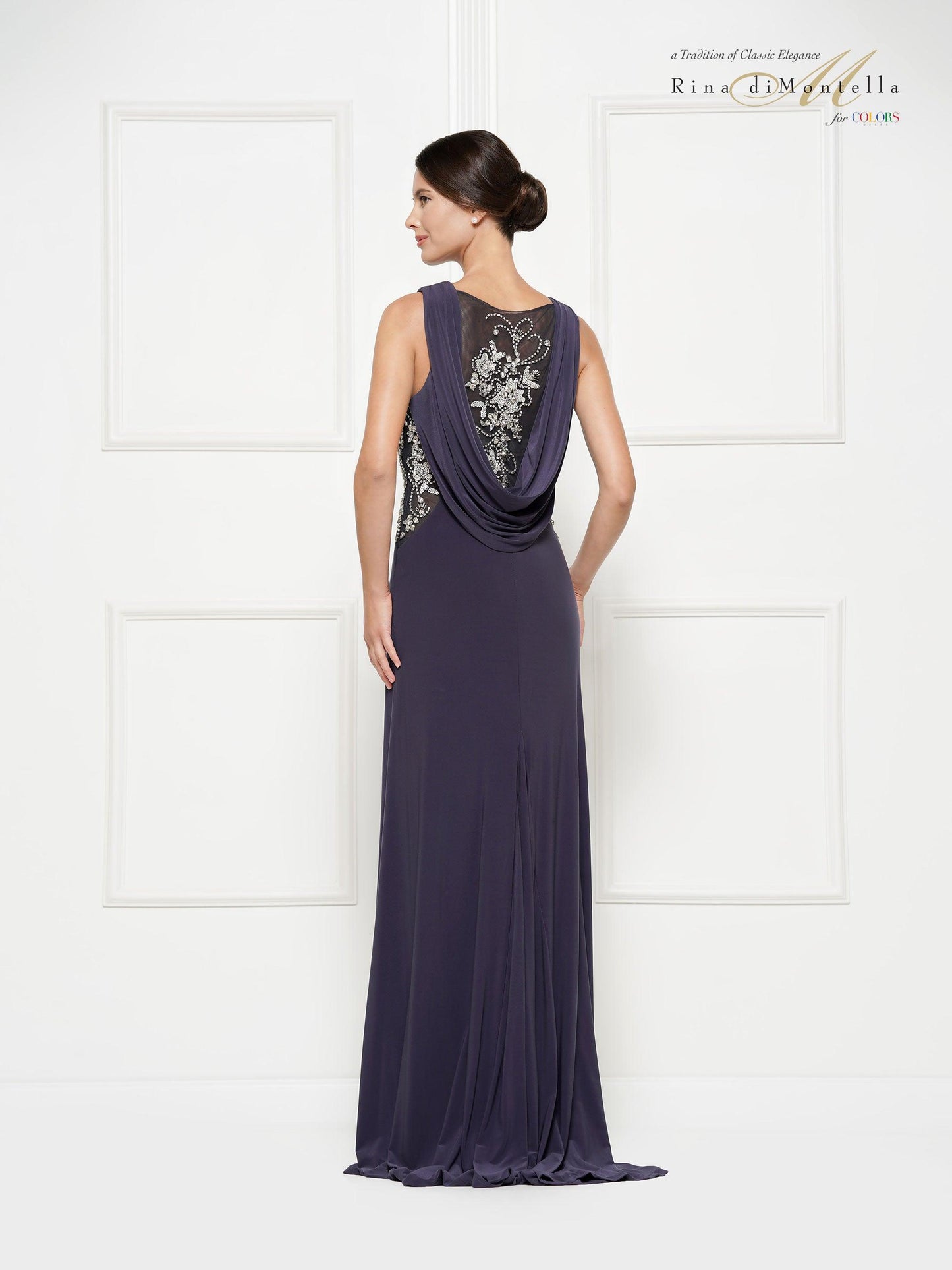 Rina Di Montella Long Formal Fitted Dress 2029 - The Dress Outlet