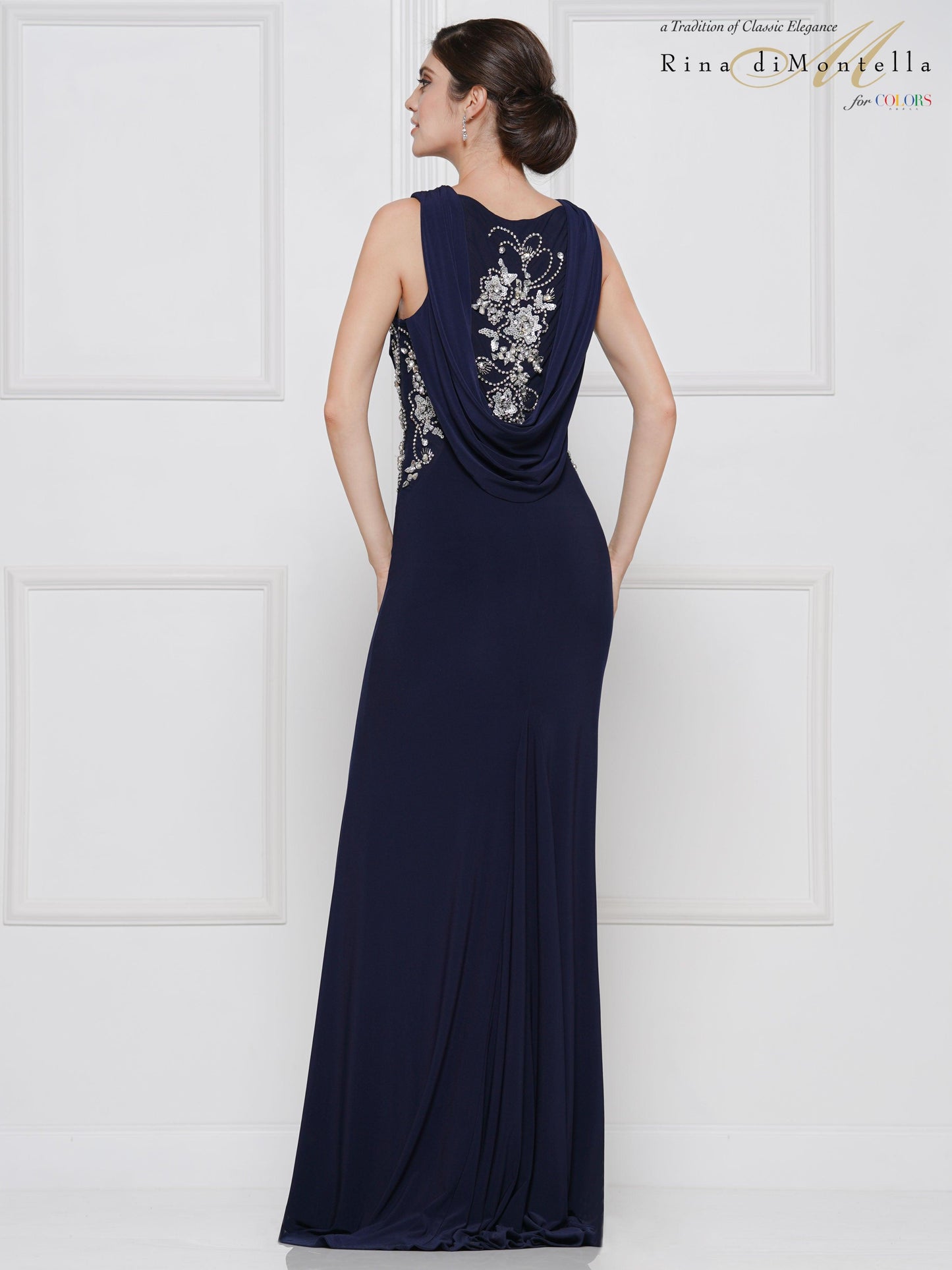Rina Di Montella Long Formal Fitted Dress 2029 - The Dress Outlet