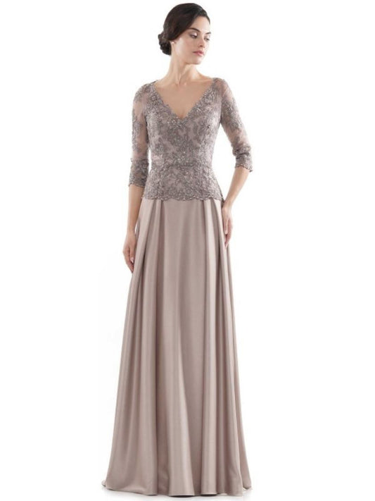 Rina di Montella Long Formal Long Sleeve Dress 2720 - The Dress Outlet