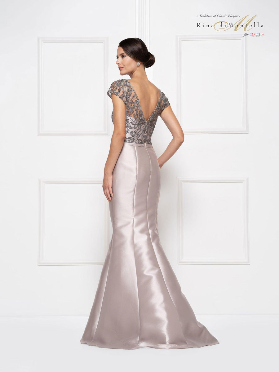 Rina di Montella Long Formal Mermaid Dress 2684 - The Dress Outlet