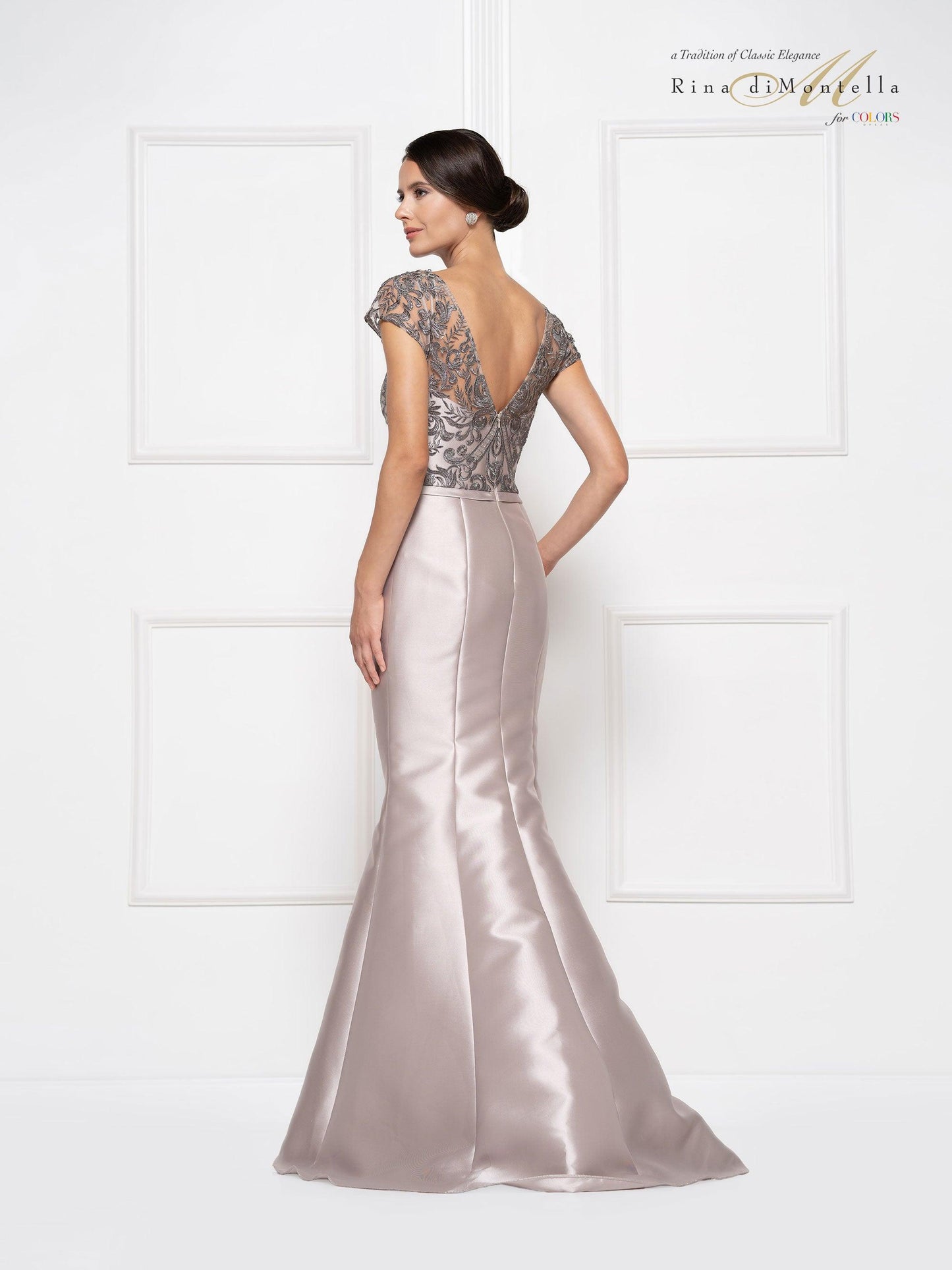 Rina di Montella Long Formal Mermaid Dress 2684 - The Dress Outlet