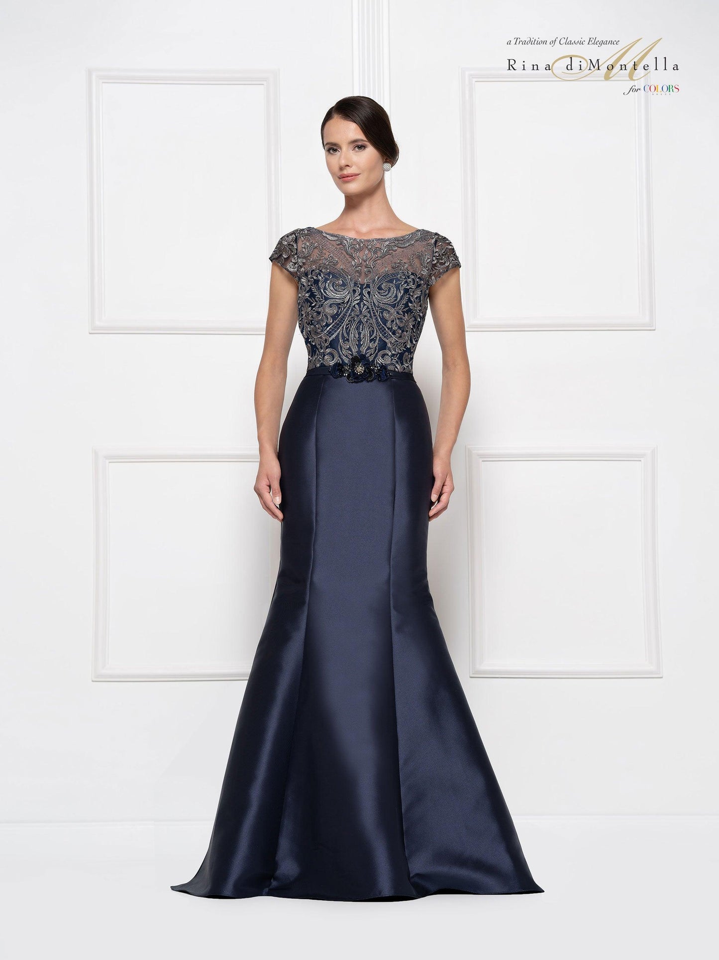 Rina di Montella Long Formal Mermaid Dress 2684 - The Dress Outlet