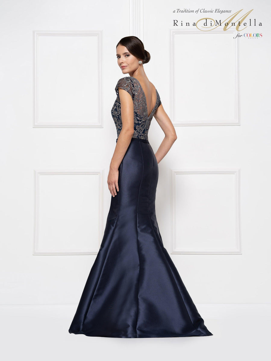 Rina di Montella Long Formal Mermaid Dress 2684 - The Dress Outlet