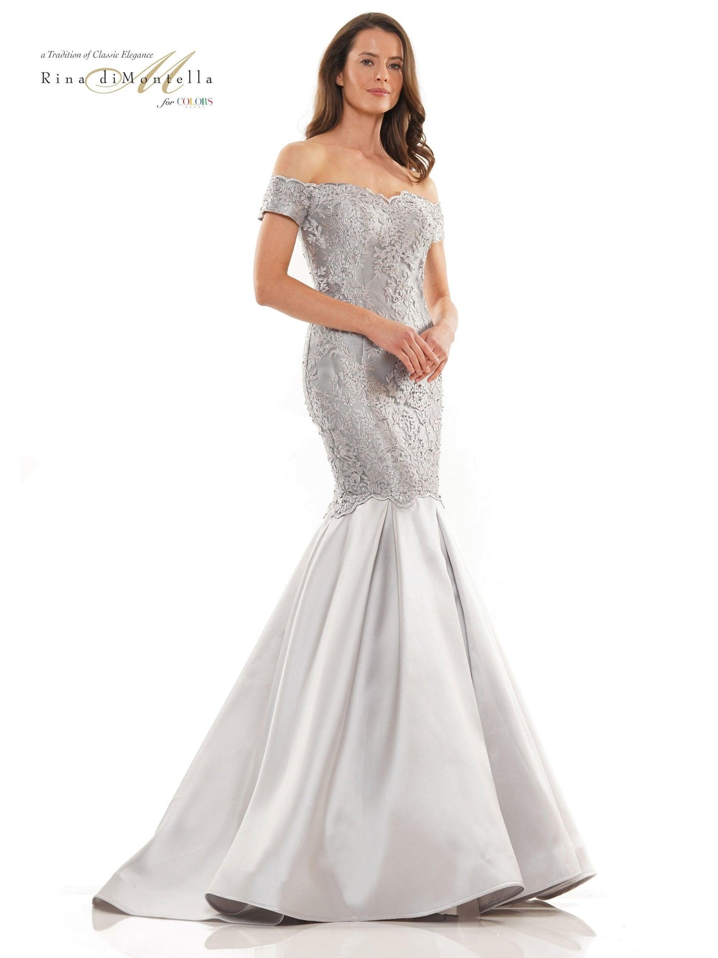 Rina di Montella Long Formal Mermaid Dress 2783 - The Dress Outlet