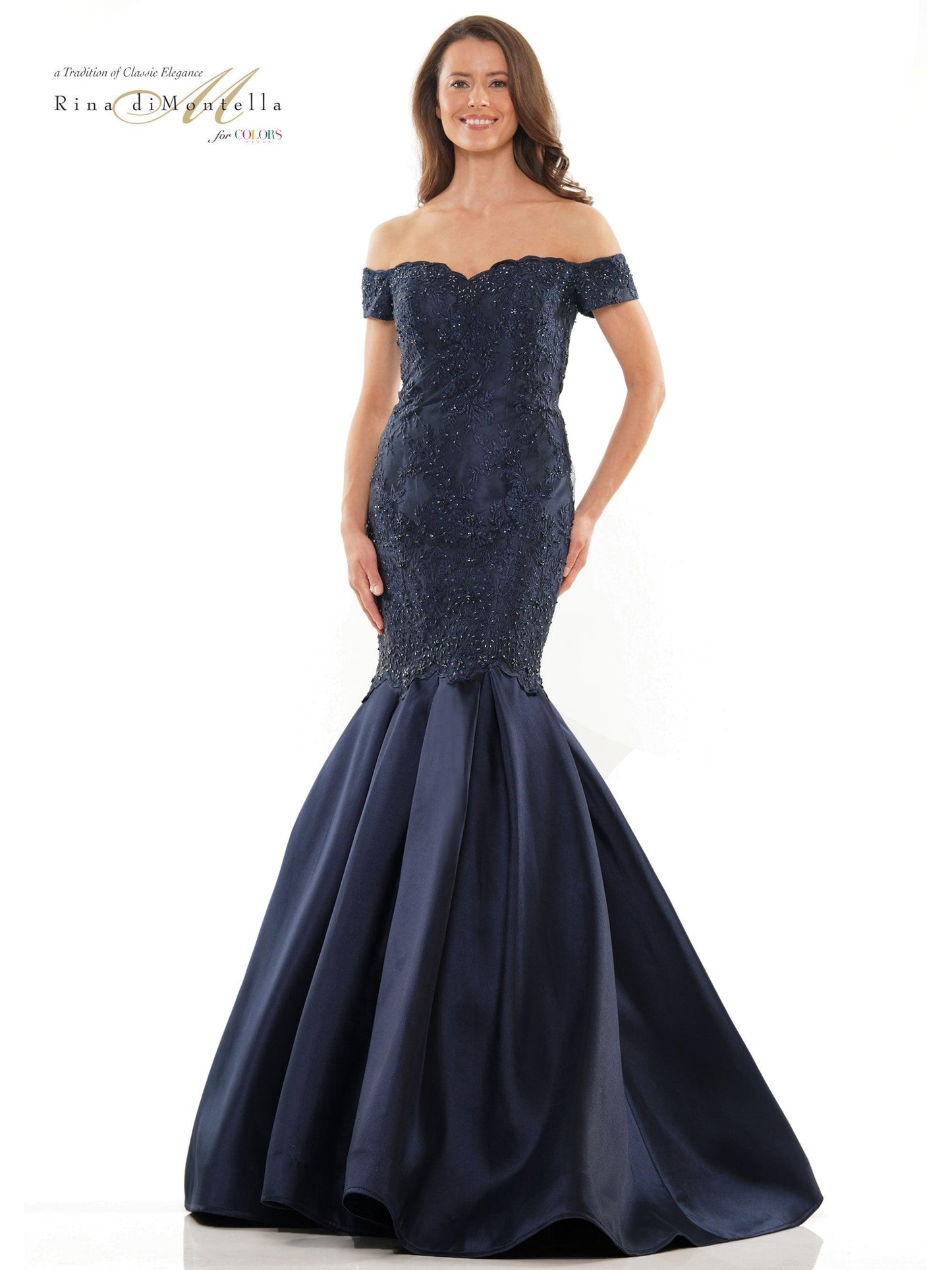 Rina di Montella Long Formal Mermaid Dress 2783 - The Dress Outlet