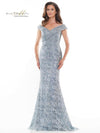 Rina di Montella Long Formal Off Shoulder Gown 2740 - The Dress Outlet