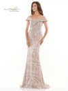 Rina di Montella Long Formal Off Shoulder Gown 2740 - The Dress Outlet