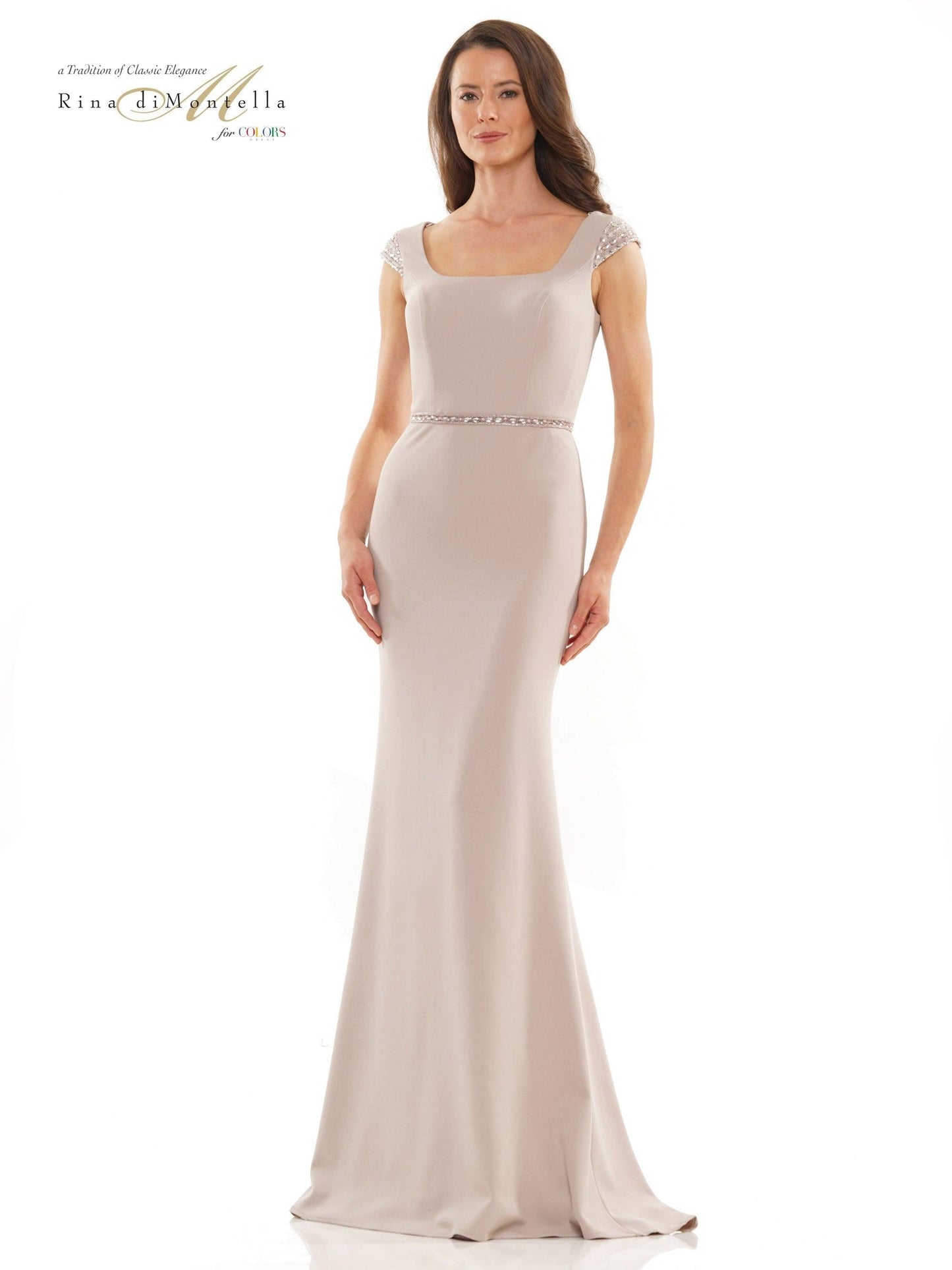 Rina di Montella Long Mother of the Bride Gown 2762 - The Dress Outlet