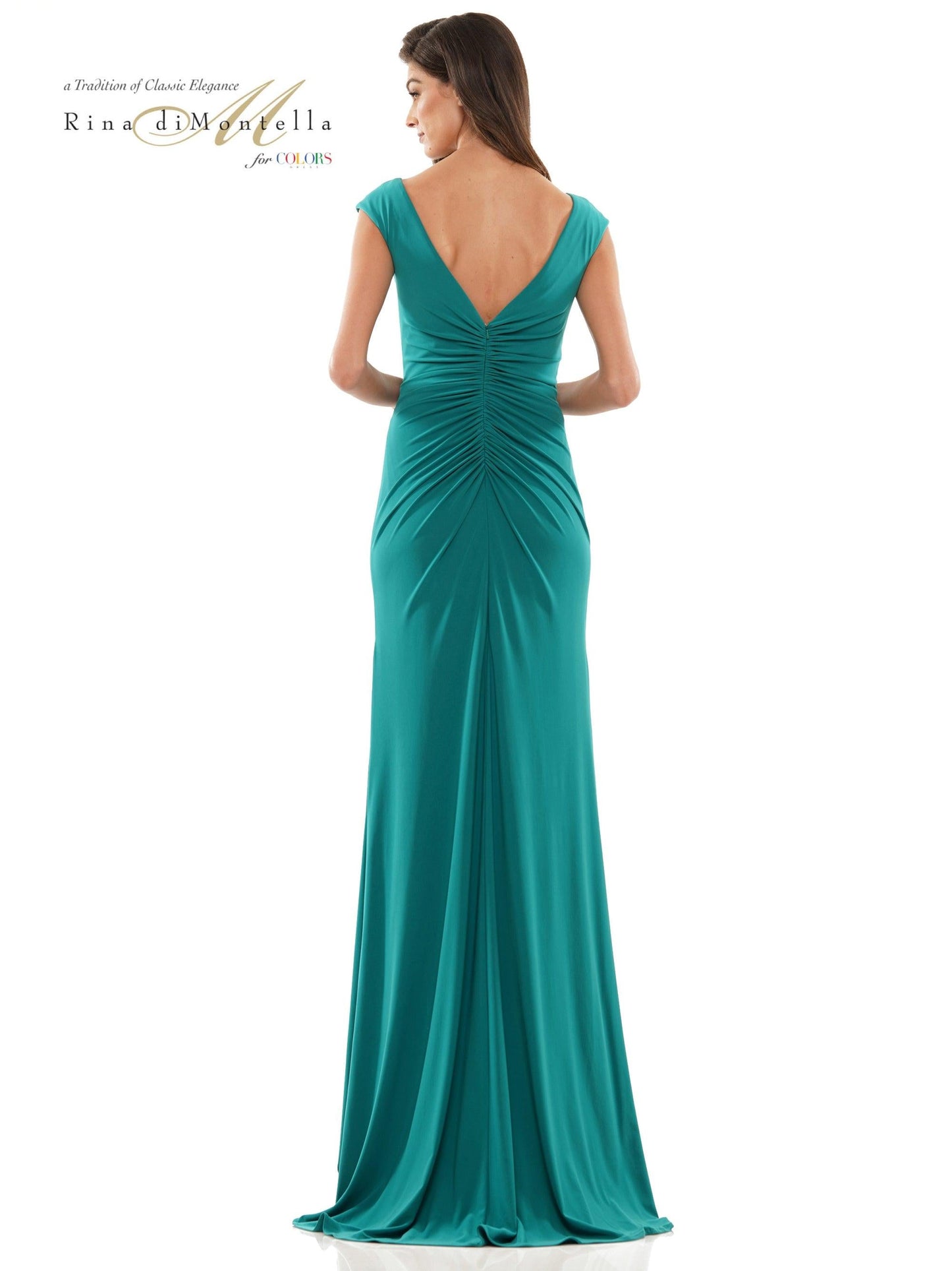 Rina di Montella Long Mother of the Bride Gown 2817 - The Dress Outlet