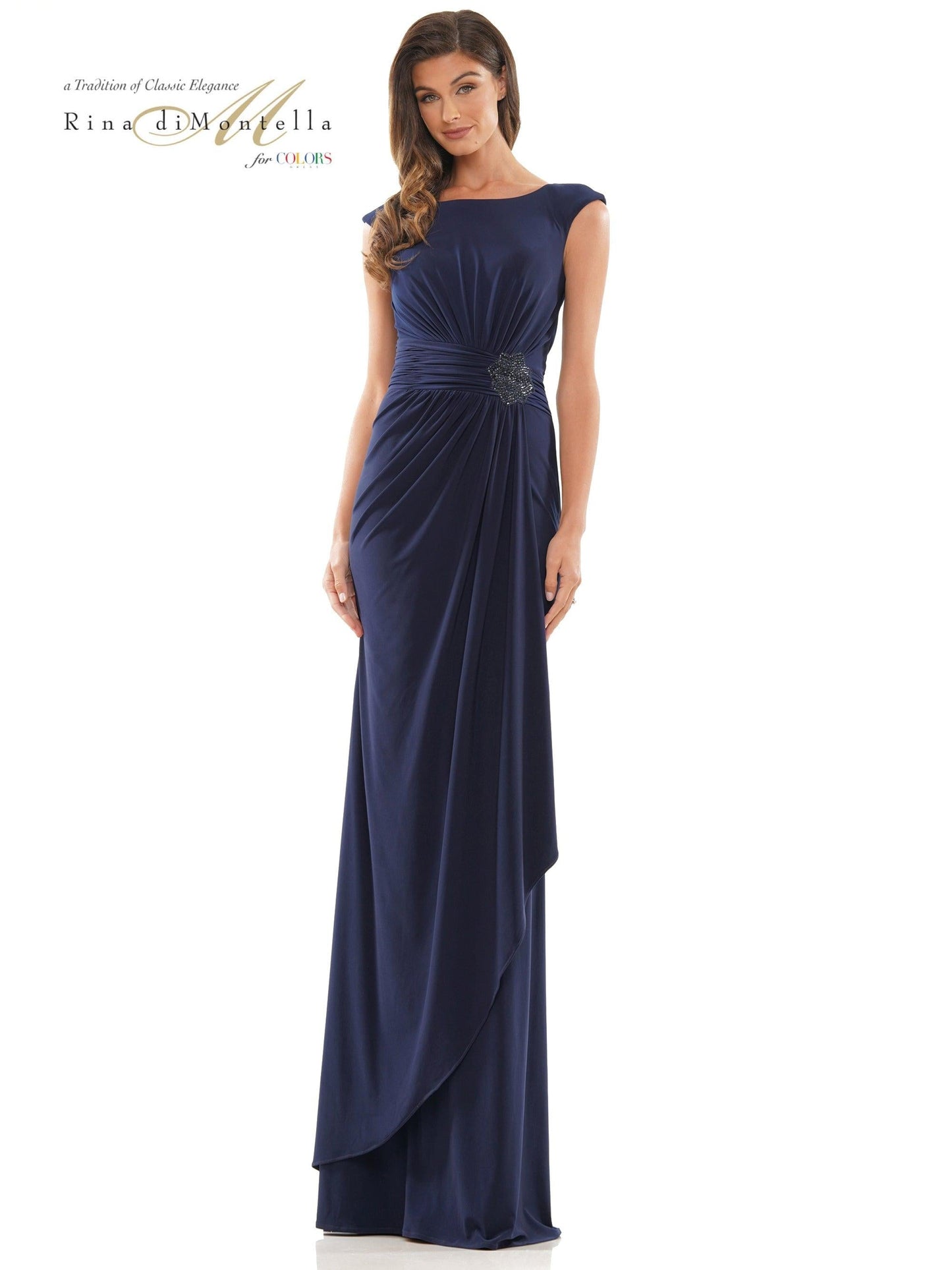 Rina di Montella Long Mother of the Bride Gown 2817 - The Dress Outlet
