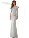 Rina di Montella Long Off Shoulder Formal Gown 2821 - The Dress Outlet