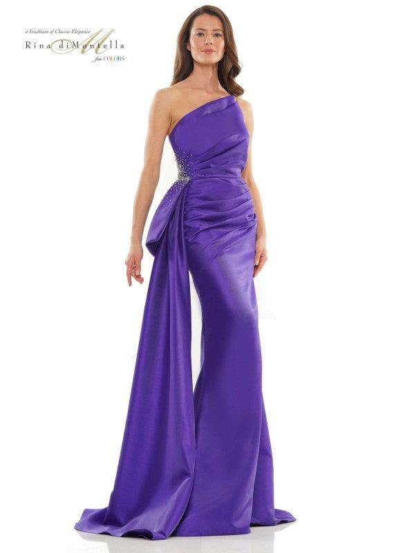 Rina di Montella Long Strapless Formal Dress 2750 - The Dress Outlet