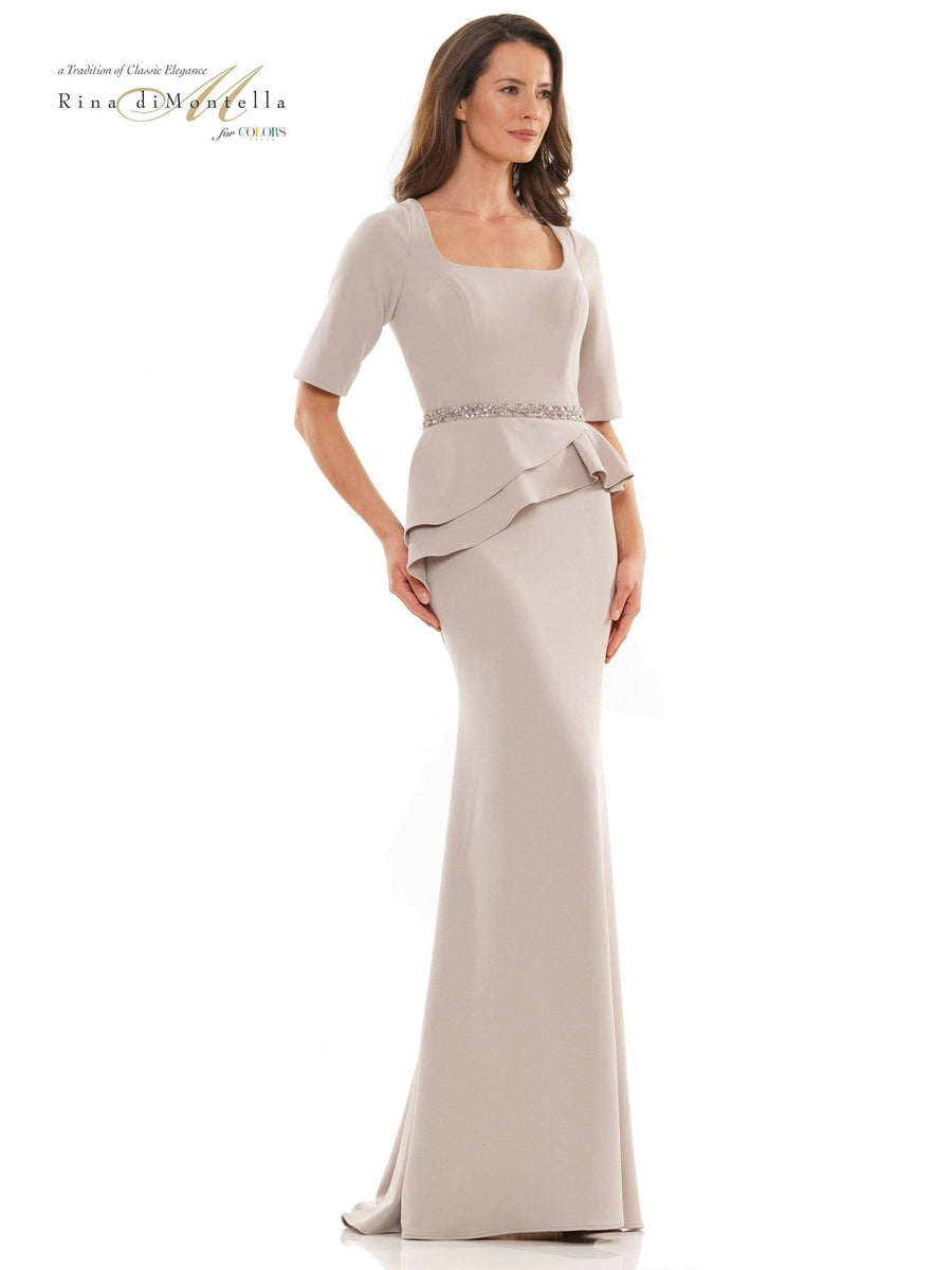 Rina di Montella Mother of the Bride Long Gown 2761 - The Dress Outlet