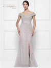 Rina di Montella Off Shoulder Long Dress 2655 - The Dress Outlet