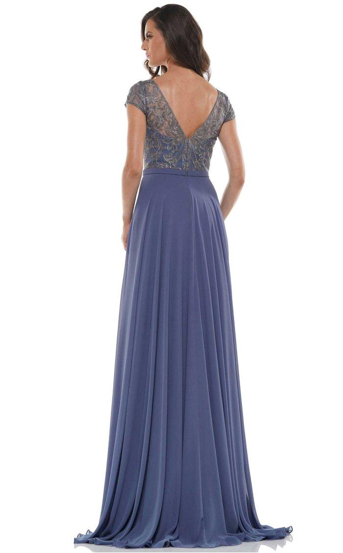 Rina di Montella Short Sleeve Formal Long Gown 2719 - The Dress Outlet