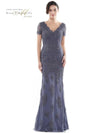Rina di Montella Short Sleeve Long Formal Gown 2710 - The Dress Outlet