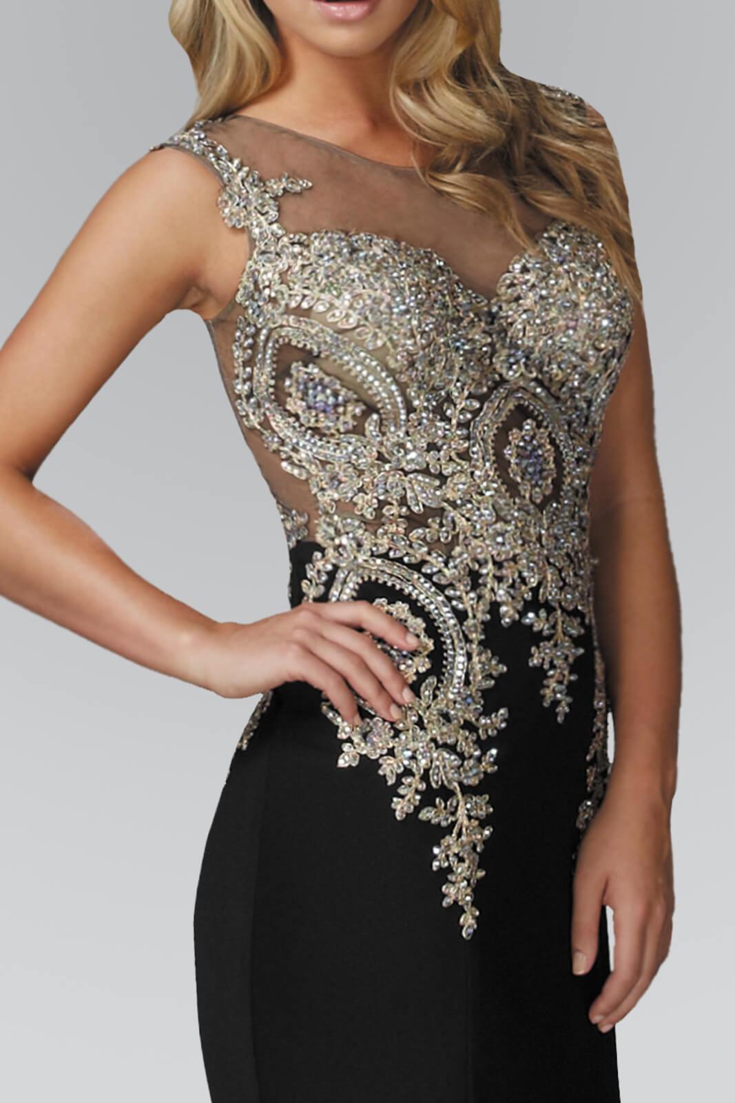 Rome Jersey Long Prom Dress Formal - The Dress Outlet Elizabeth K