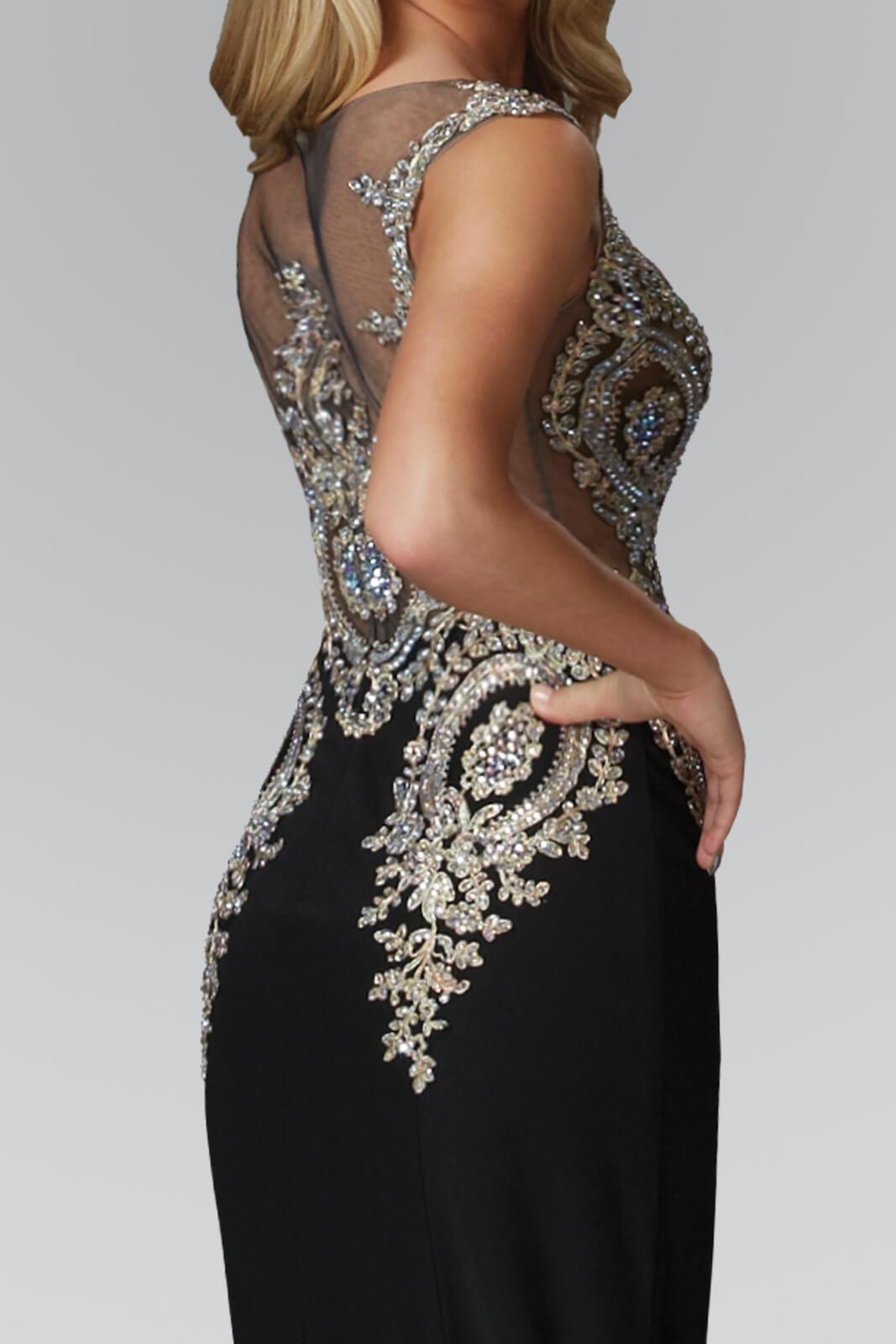Rome Jersey Long Prom Dress Formal - The Dress Outlet Elizabeth K