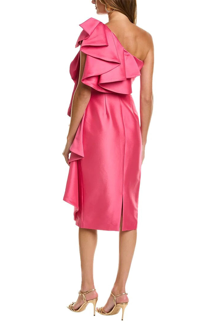 Cocktail Dresses Short Ruffle Cocktail Dress Fuchsia