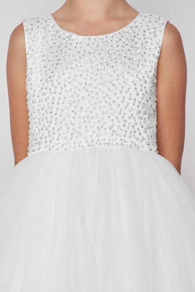 Sequin and Tulle Dress Flower Girls - The Dress Outlet Cinderella Couture