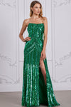 Prom Dresses Formal Sequin Long Beaded Evening Prom Dress Bright Emerald
