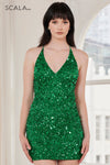 Cocktail Dresses Prom Sequin Homecoming Fitted Cocktail Dress Emerald