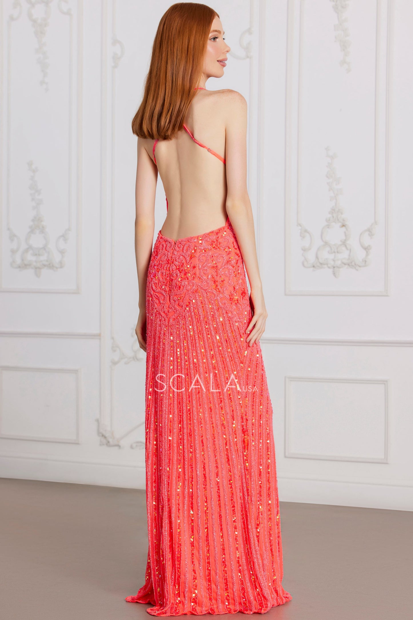 Prom Dresses Prom Long Beaded Sequin Formal Dress Hot Pink