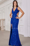 Prom Dresses Prom Long Formal Evening Fitted Sequin Dress Royal