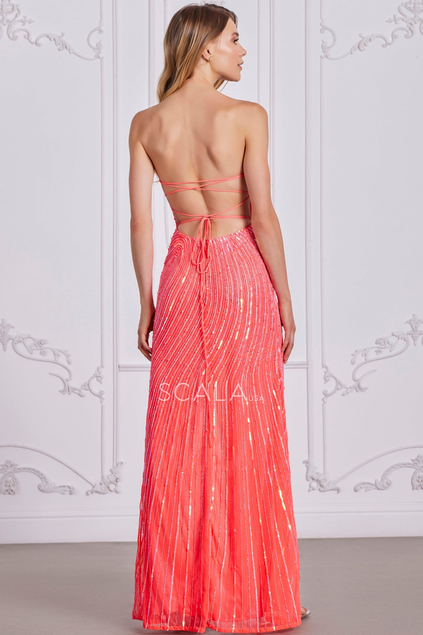 Prom Dresses Prom Fitted Long Formal Beaded Evening Dress Hot Pink