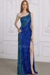 Prom Dresses Prom Sequin Long Beaded Applique Evening Formal Dress Royal Green