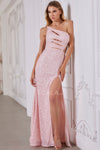 Prom Dresses Prom Fitted Long Formal Sequin Dress Petal
