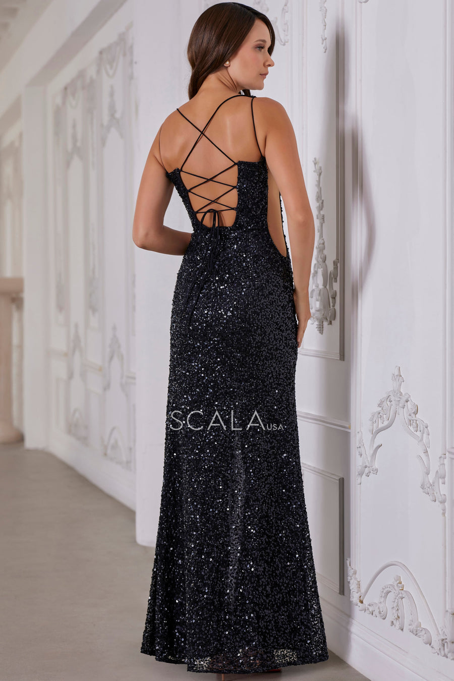 Prom Dresses Long Evening Formal Sequin Prom Dress Black