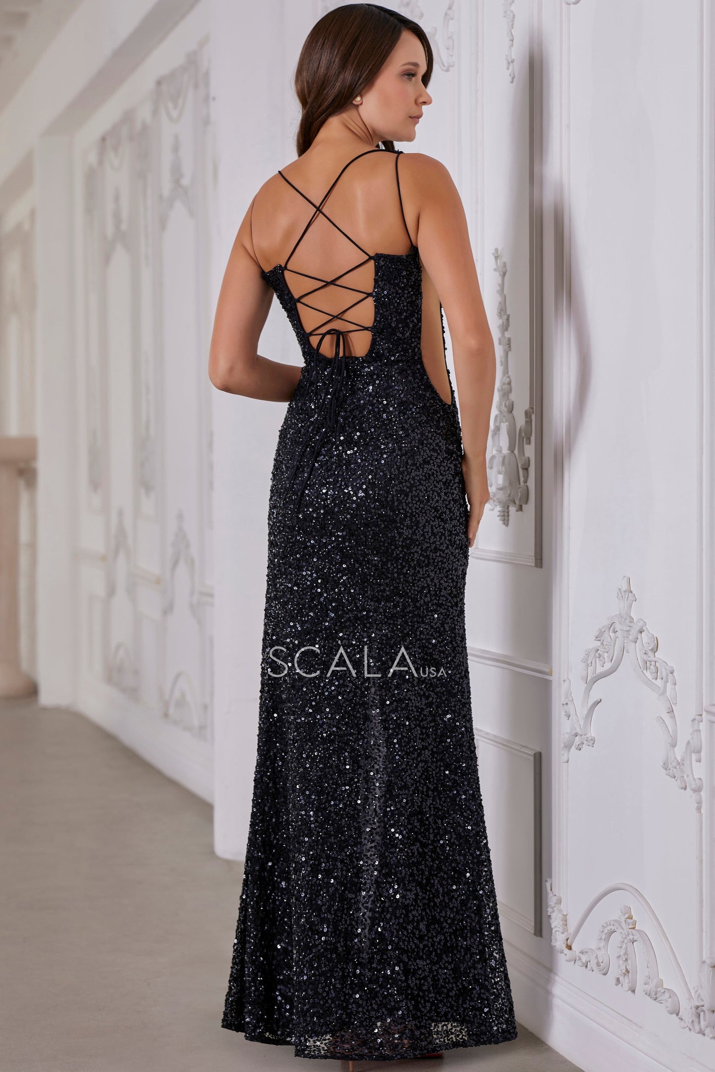 Prom Dresses Long Evening Formal Sequin Prom Dress Black