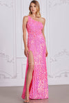 Prom Dresses Prom Beaded Long Formal Sequin Evening Dress Shiny Fuchsia