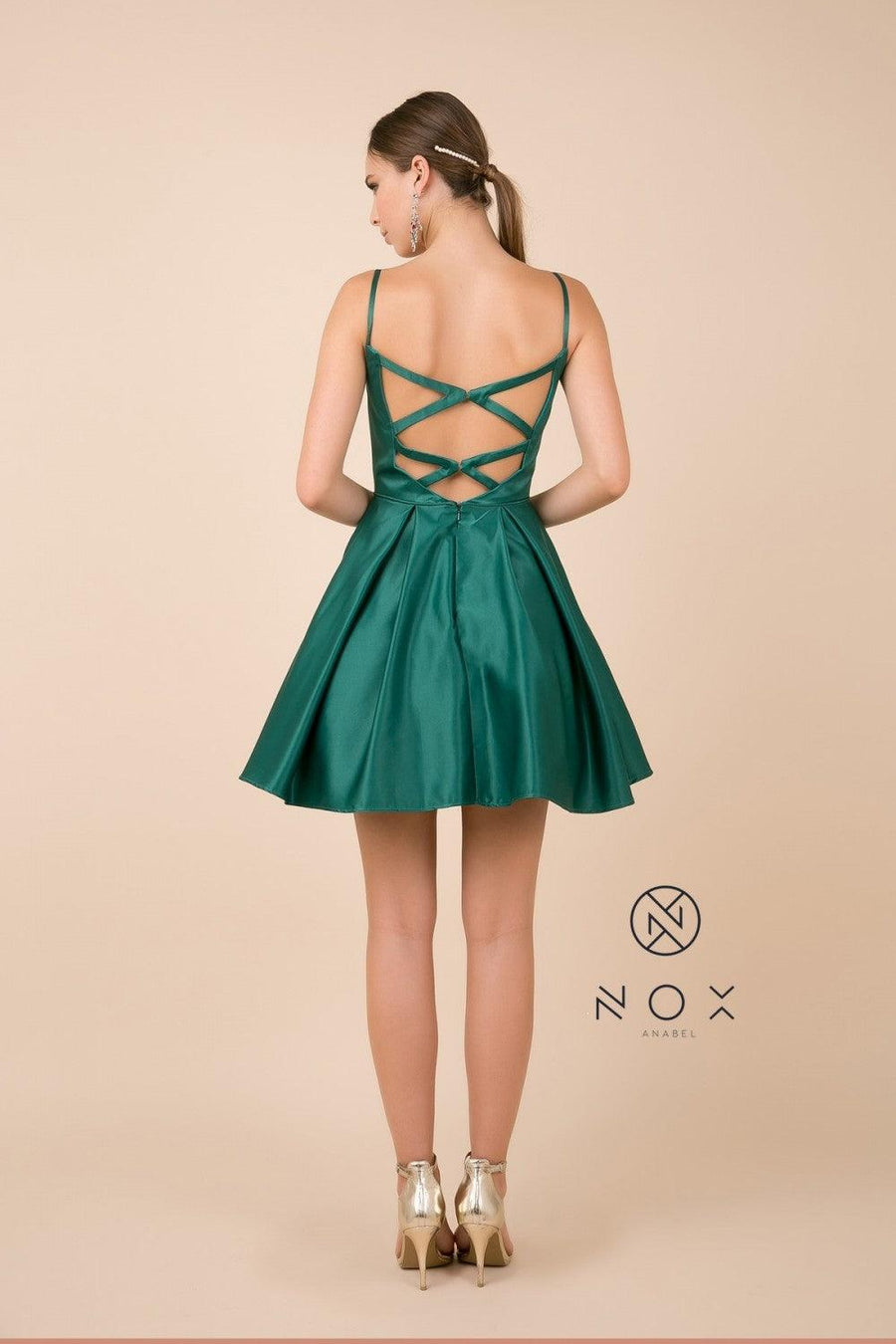 Sexy Short Homecoming Dress Cocktail - The Dress Outlet Nox Anabel