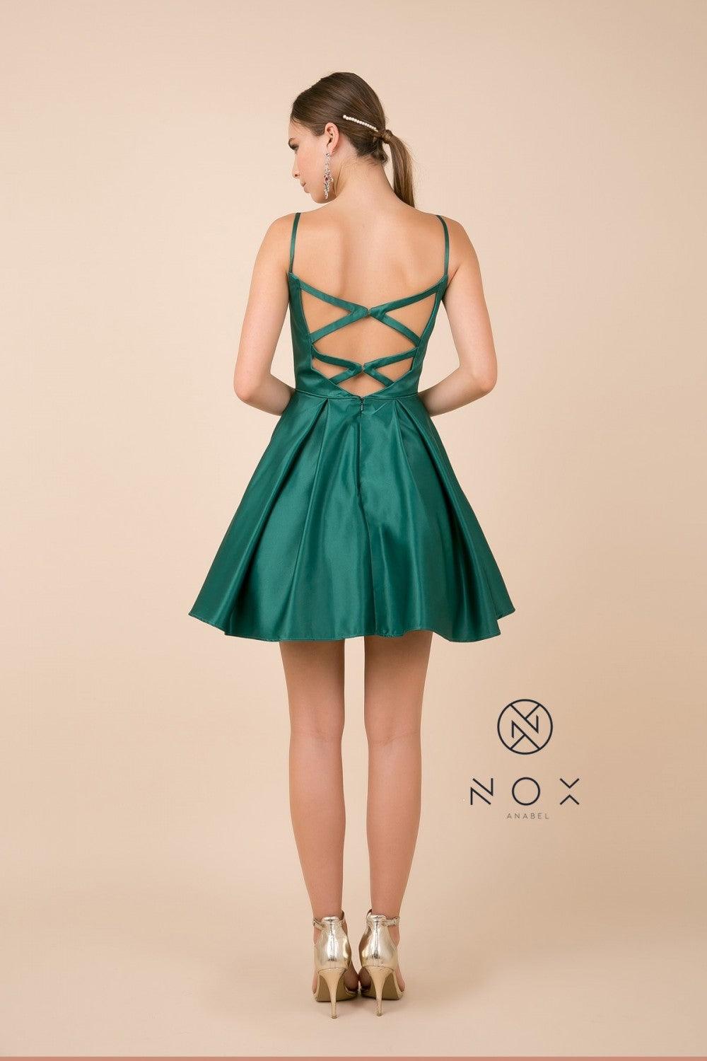 Sexy Short Homecoming Dress Cocktail - The Dress Outlet Nox Anabel